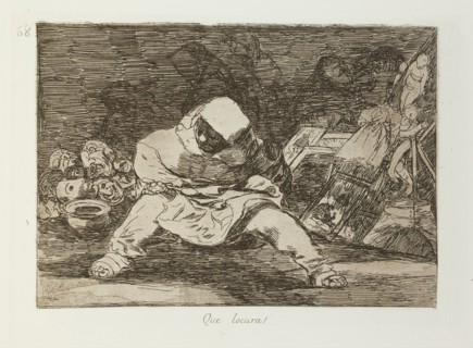 Que locura!; Los Desastres de la Guerra, Madrid 1863. Creator: Francisco Goya.