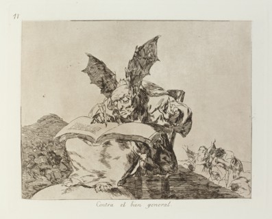 Contra el bien general.; Los Desastres de la Guerra, Madrid 1863. Creator: Francisco Goya.