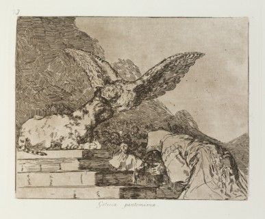 Gatesca pantomima.; Los Desastres de la Guerra, Madrid 1863. Creator: Francisco Goya.