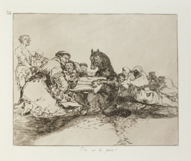 Esto es lo peor!; Los Desastres de la Guerra, Madrid 1863. Creator: Francisco Goya.