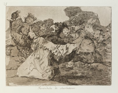 Farándula de charlatanes.; Los Desastres de la Guerra, Madrid 1863. Creator: Francisco Goya.