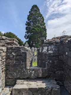 Priests' house, Glendalough, Wicklow, Ireland, June 2026. Creator: Amanda Waite.