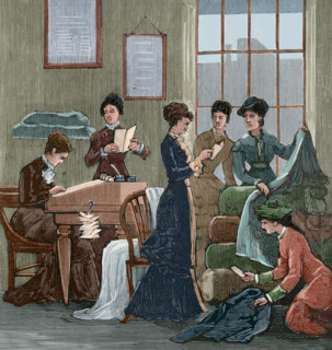 Office of the "Ladies' Land League", Dublin, Ireland, 1881.  Creator: Unknown.