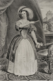 Elisabeth Ludovika of Bavaria, (1801-1873), Queen consort of Prussia (1840-1861)..., 1854. Creator: Julio Donón.