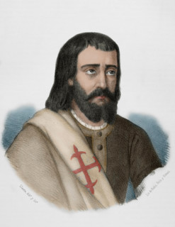 Juan de Carvajal, (d1312), Castilian knight and commander of the Order of Calatrava, 1869.  Creator: Santiago Llanta.