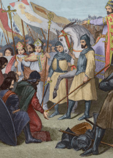 Mauregatus of Asturias, the Usurper (?-788), King of Asturias from 783 to 788, 1853.  Creator: Antonio Roca Sallent.