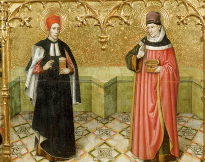 Altarpiece of saints Abdon and Sennen, 1458.  Creator: Jaume Huguet.