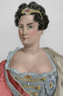Catherine I of Russia, (1684-1727), 1839. Creator: Augustin François Lemaitre.