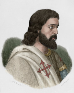 Pedro Alfonso de Carvajal, (d1312), Castilian knight and commander of the Order of Calatrava, 1869. Creator: Santiago Llanta.