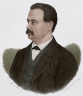 Antonio Cánovas del Castillo, (1828-1897), Spanish politician and historian, 1869. Creator: Santiago Llanta.