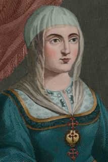 Isabella I, (1451-1504), Queen of Castile (1474-1504), Queen consort of Aragon, 19th-century. Creator: Antonio Roca Sallent.