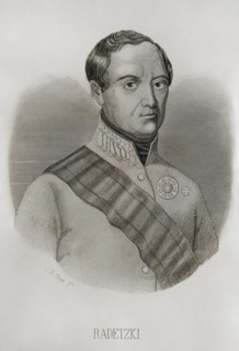 Joseph Radetzky von Radetz, (Johann Joseph Wenzel Graf Radetzky von Radetz), Bohemian..., 1857.  Creator: Esteban Buxo.