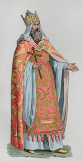 Prester John, legendary Christian ruler of the East, 1877.  Creator: Unknown.