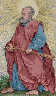 Saint Peter, (1st century BC - 67 AD), 1519, (1877).  Creator: Unknown.