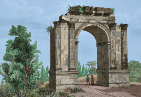 Arch of Bará (Arch of Berà), Roda de Bará (Roda de Berà), Tarragona province, Catalonia, Spain, 1853 Creator: Antonio Roca Sallent.