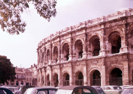 Roman theatre, Nimes, France, c1955.  Creator: Arthur Charles Kirby Ware.