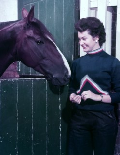 Woman and horse, c1955. Creator: Arthur Charles Kirby Ware.