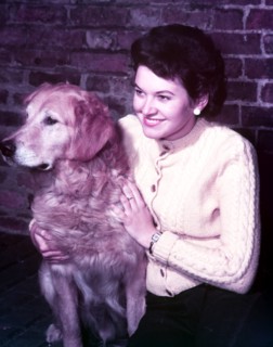 Woman with retriever, c1955. Creator: Arthur Charles Kirby Ware.