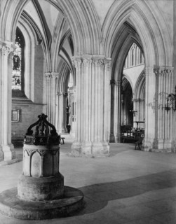 The Font, Wells Cathedral, Somerset, c1955. Creator: Arthur Charles Kirby Ware.