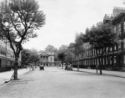 The Holburne Museum from Great Pulteney Street, Bath, Somerset, c1955.  Creator: Arthur Charles Kirby Ware.