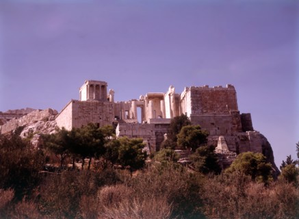 The Propylaea, ancient gateway to the Acropolis, Athens, Greece, c1955. Creator: Arthur Charles Kirby Ware.
