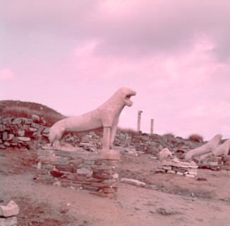 The Naxian Lions, island of Delos, Greece, c1955.  Creator: Arthur Charles Kirby Ware.
