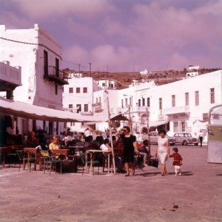 Street scene, island of Mykonos, Greece, c1955.  Creator: Arthur Charles Kirby Ware.