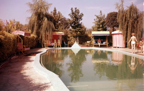 Private swimming pool at a villa in Florence, Italy, c1955. Creator: Arthur Charles Kirby Ware.