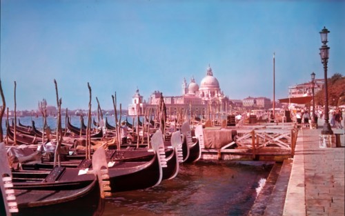 Gondolas, Venice, Italy, c1955.  Creator: Arthur Charles Kirby Ware.
