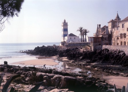 The Santa Marta Lighthouse, Cascais, Portugal, c1955.  Creator: Arthur Charles Kirby Ware.