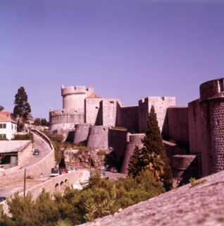 The city walls, Dubrovnik, Yugoslavia, c1955. Creator: Arthur Charles Kirby Ware.
