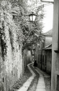 Narrow street, Orta San Giulio, Lake Orta, Italy, c1955.  Creator: Arthur Charles Kirby Ware.