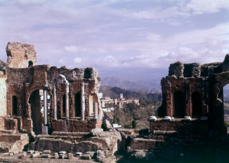 The Greek-Roman Theatre, Taormina, Sicily, c1970s.  Creator: Arthur Charles Kirby Ware.