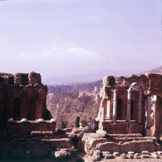 The Greek-Roman Theatre, Taormina, Sicily, c1955. Creator: Arthur Charles Kirby Ware.