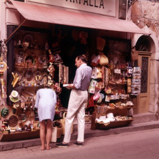 Shops in Taormina, Sicily, c1970s.  Creator: Arthur Charles Kirby Ware.