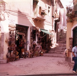 Shops in Taormina, Sicily, c1970s.  Creator: Arthur Charles Kirby Ware.