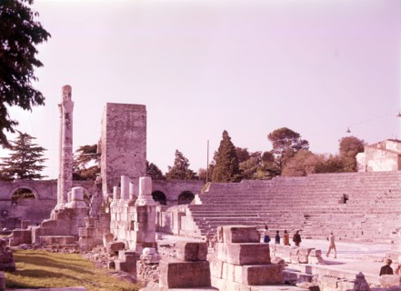 Ruins of the Théatre Antique, Arles, France, c1955. Creator: Arthur Charles Kirby Ware.