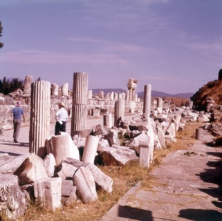 View from the Market Place, Ephesus, Turkey, c1955.  Creator: Arthur Charles Kirby Ware.