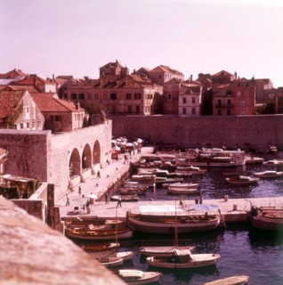 The harbour, Dubrovnik, Yugoslavia, c1955. Creator: Arthur Charles Kirby Ware.