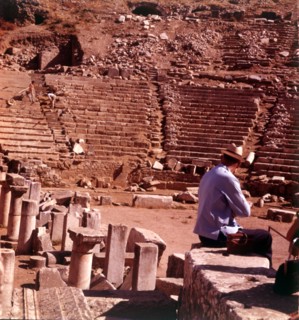 The Theatre, Pergamon, Turkey, c1955. Creator: Arthur Charles Kirby Ware.
