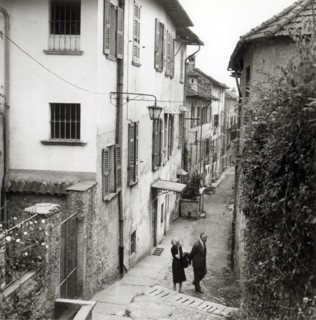 Old street in Orta San Giulio, Lake Orta, Italy, c1955.  Creator: Arthur Charles Kirby Ware.