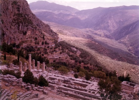The Temple of Apollo, Delphi, Greece, c1955.  Creator: Arthur Charles Kirby Ware.
