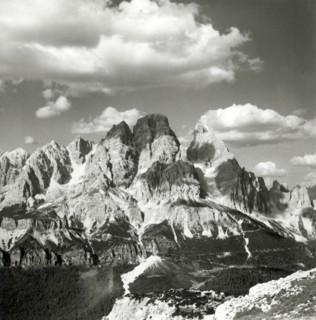 Mount Cristallo seen from Tondi di Faloria, near Cortina, Dolomites, Italy, c1955. Creator: Arthur Charles Kirby Ware.