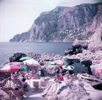 Faraglioni Beach, Capri, Italy, c1955.  Creator: Arthur Charles Kirby Ware.