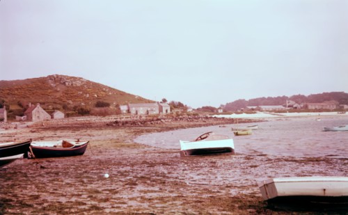 Low tide at the landing stage, New Grimsby, Tresco, Scilly Isles, c1955. Creator: Arthur Charles Kirby Ware.