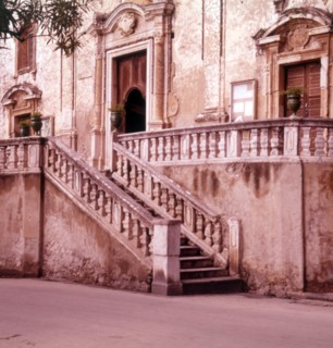 Church steps, Taormina, Sicily, c1970s.  Creator: Arthur Charles Kirby Ware.