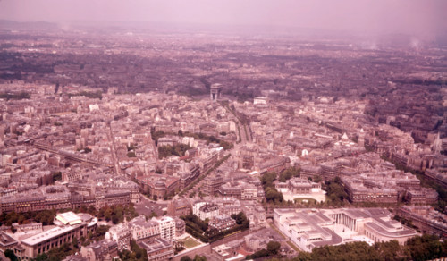 View from the Eiffel Tower, Paris, France, c1955.  Creator: Arthur Charles Kirby Ware.
