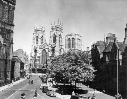 York Minster from the Assembly Rooms, York, c1955.  Creator: Arthur Charles Kirby Ware.