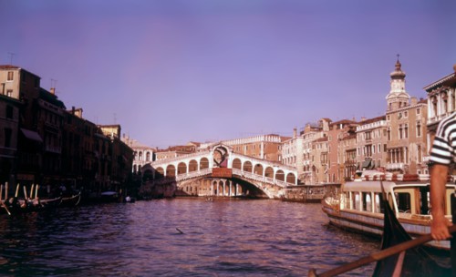 The Rialto Bridge, Venice, Italy, c1955.  Creator: Arthur Charles Kirby Ware.