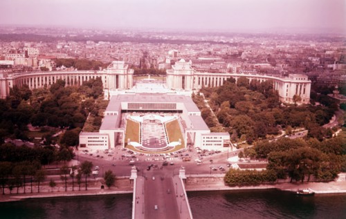 The Palais de Chaillot from above, Paris, France, c1955. Creator: Arthur Charles Kirby Ware.